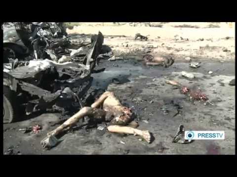 Isis War Car bomb attack in Syria  Turkey border town of Bal al-Salama