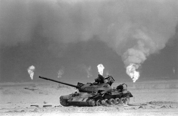 Gulf War Damaged iraqi tank