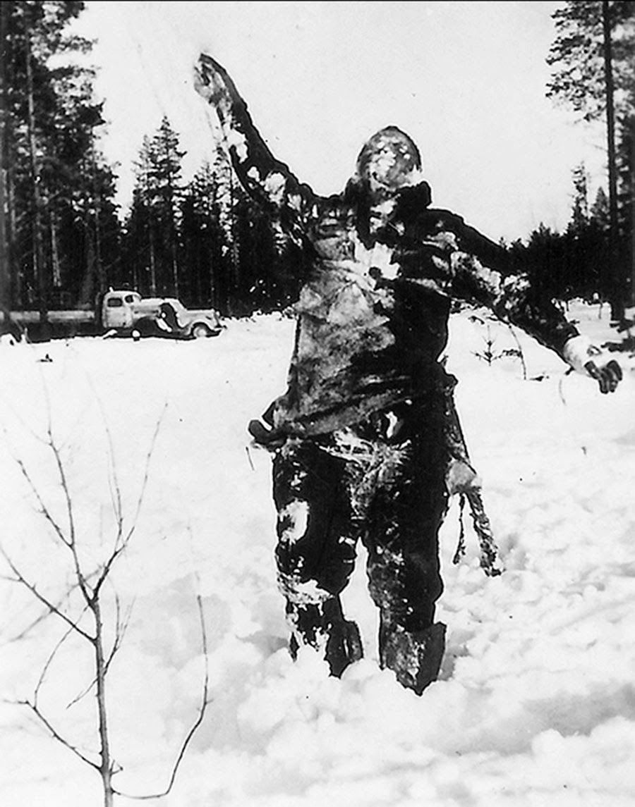 Russian Civil War Dead Russian soldier in the Winter War