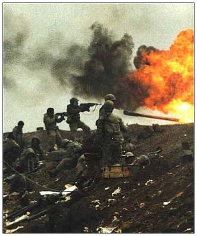 Iraq War Iranian soldiers fire away