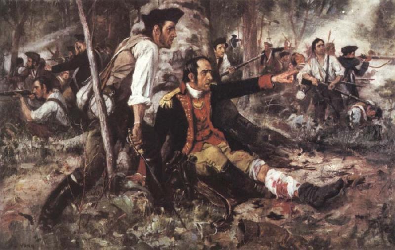 Revolutionary War General Herkimer Directing the Battle of Oriskany, Frederick Coffay Yohn