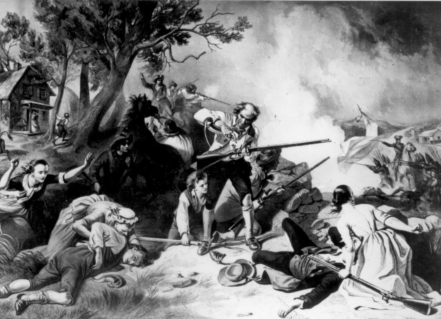 Revolutionary War, Beginnings in New England  The first blow for liberty