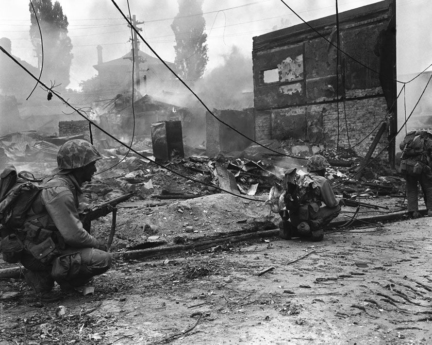 Korean War  Same time. Moving through Seoul.