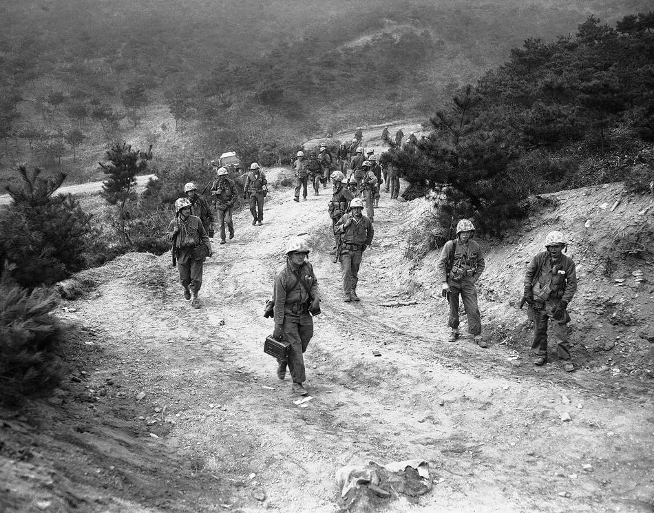 Korean War American patrol in 1952