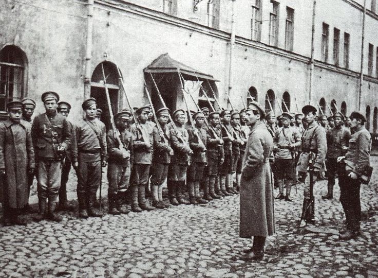 Russian Civil War Detachment of Red Army soldiers