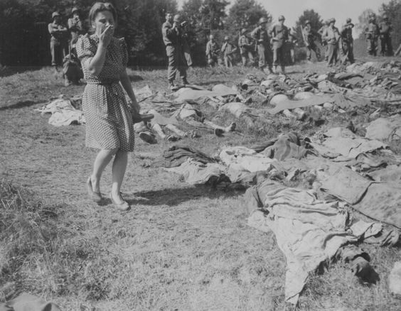 World War 2 German Girl Forced to View Murdered Slave Workers near Namering