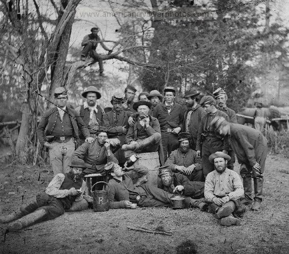 American Civil War Tents Encampments. Yorktown, Virginia.