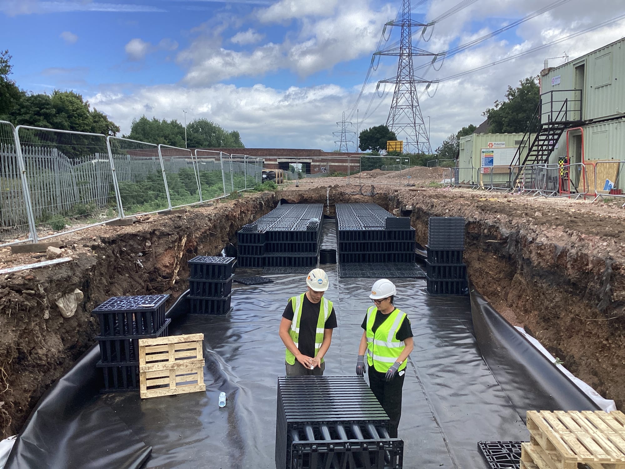 Attenuation System being installed