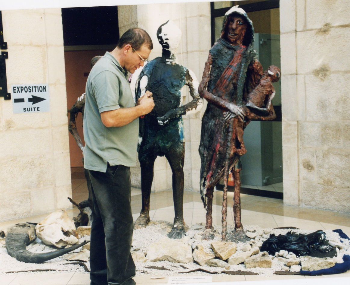 Installation ( La faim dans le monde, et la pollution )