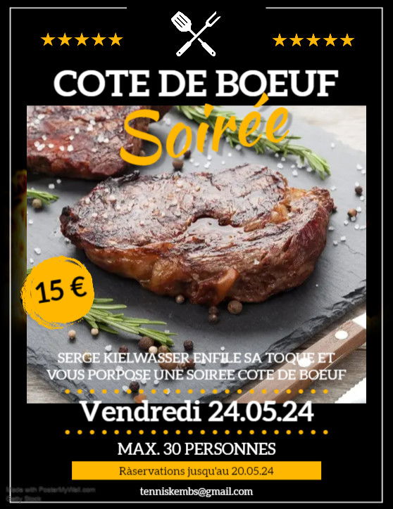 Soirée cote de Boeuf 24.05.2024