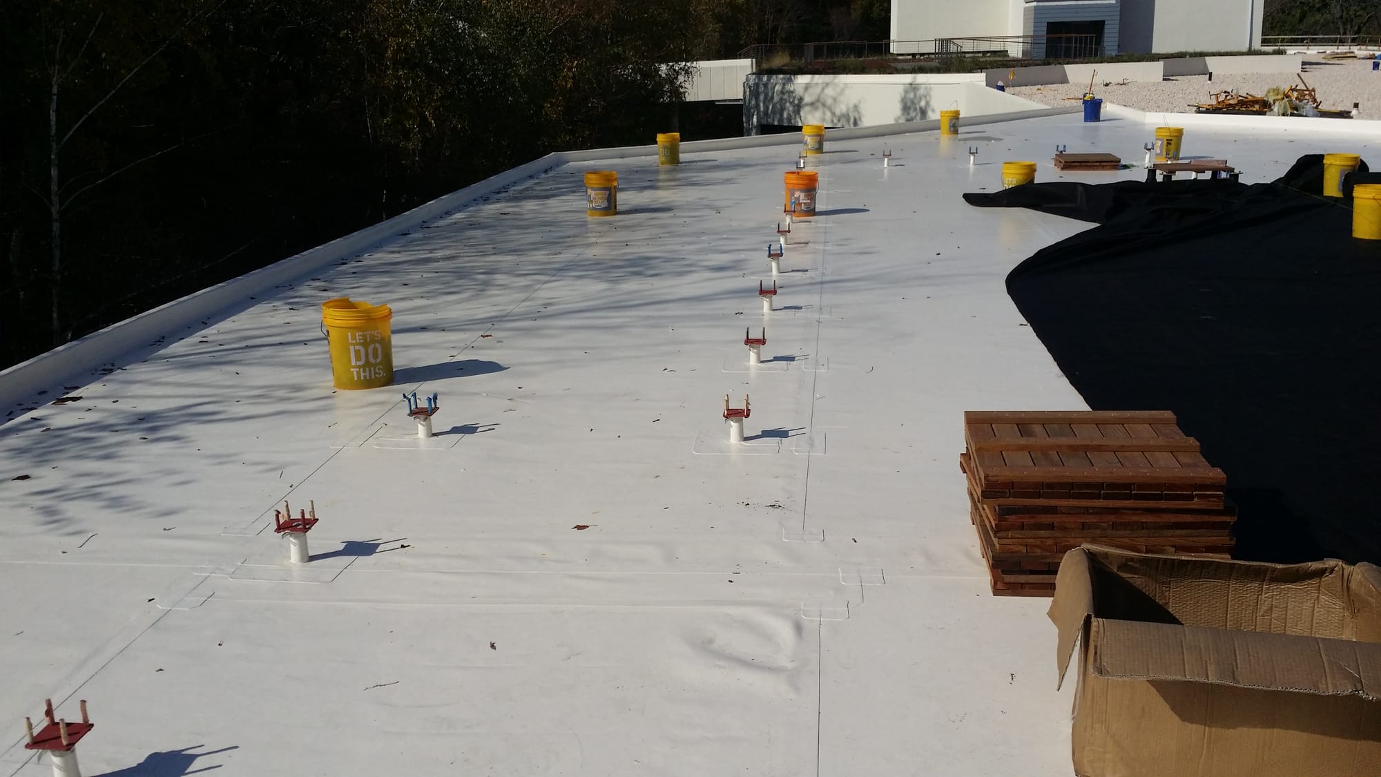 Green Roof System KEE Thermoplastic single ply membrane system.