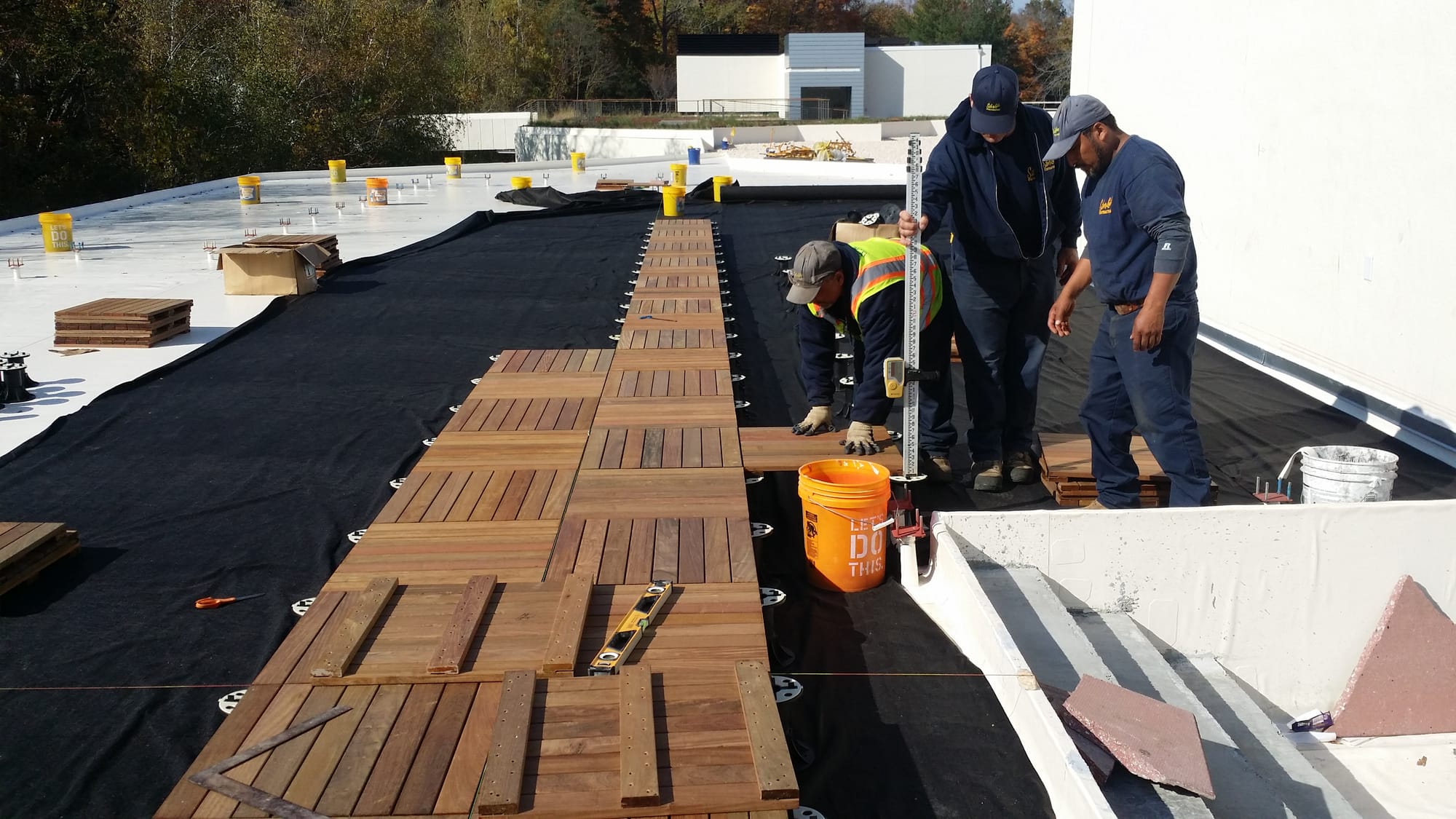 Green Roof System KEE Thermoplastic single ply membrane system.