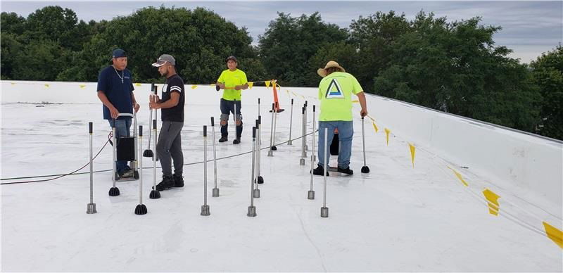 Thermoplastic single ply Overlay roof system.