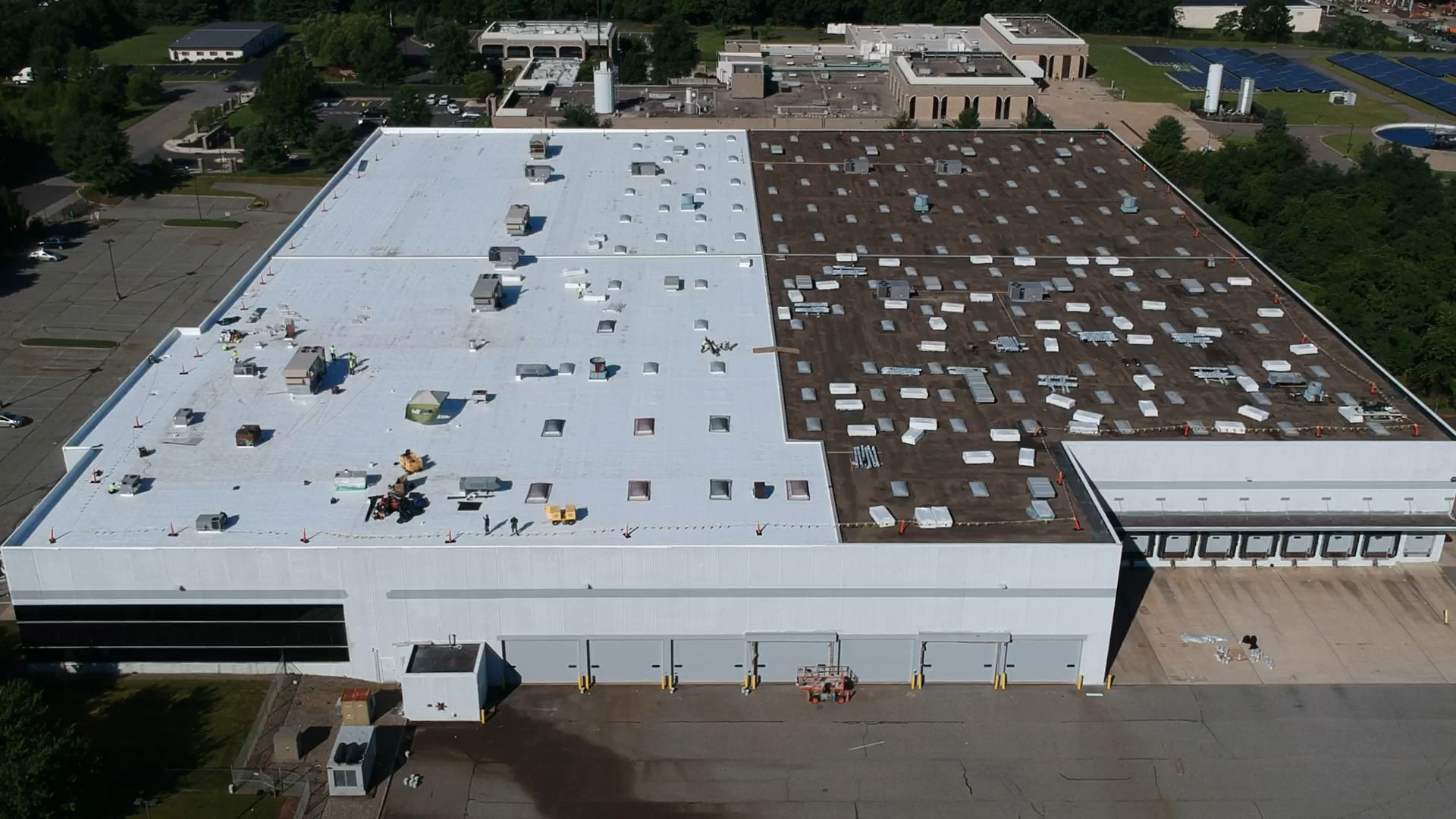 Thermoplastic single ply Overlay roof system.