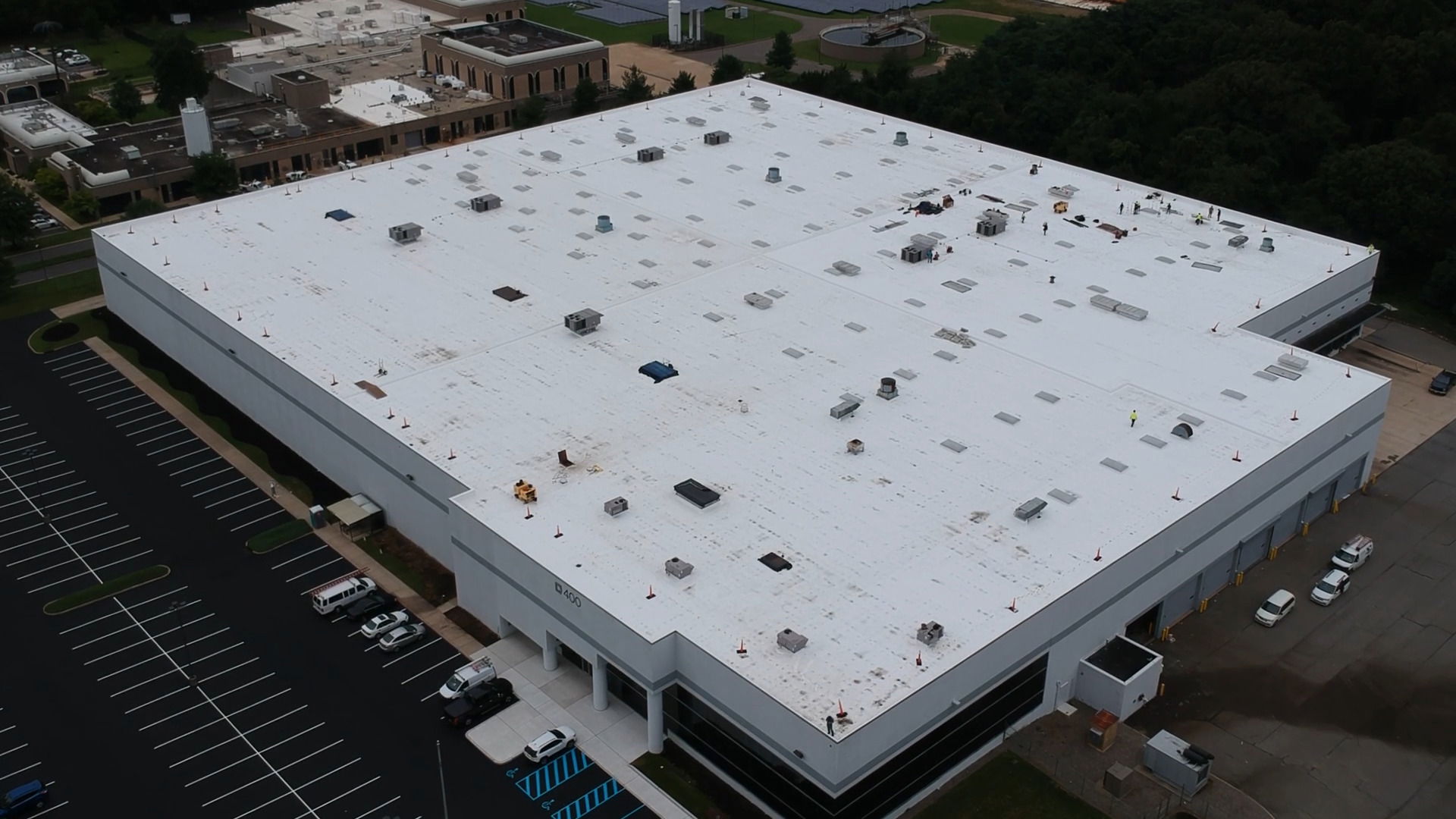 Thermoplastic single ply Overlay roof system.