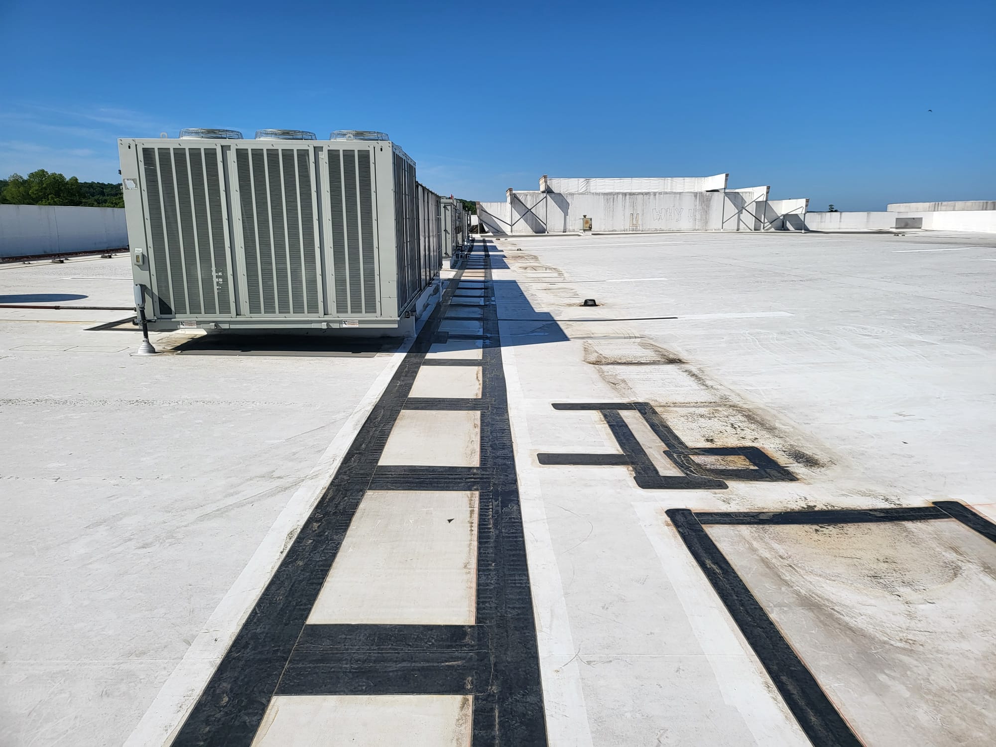 Aged Thermoplastic membrane repairs