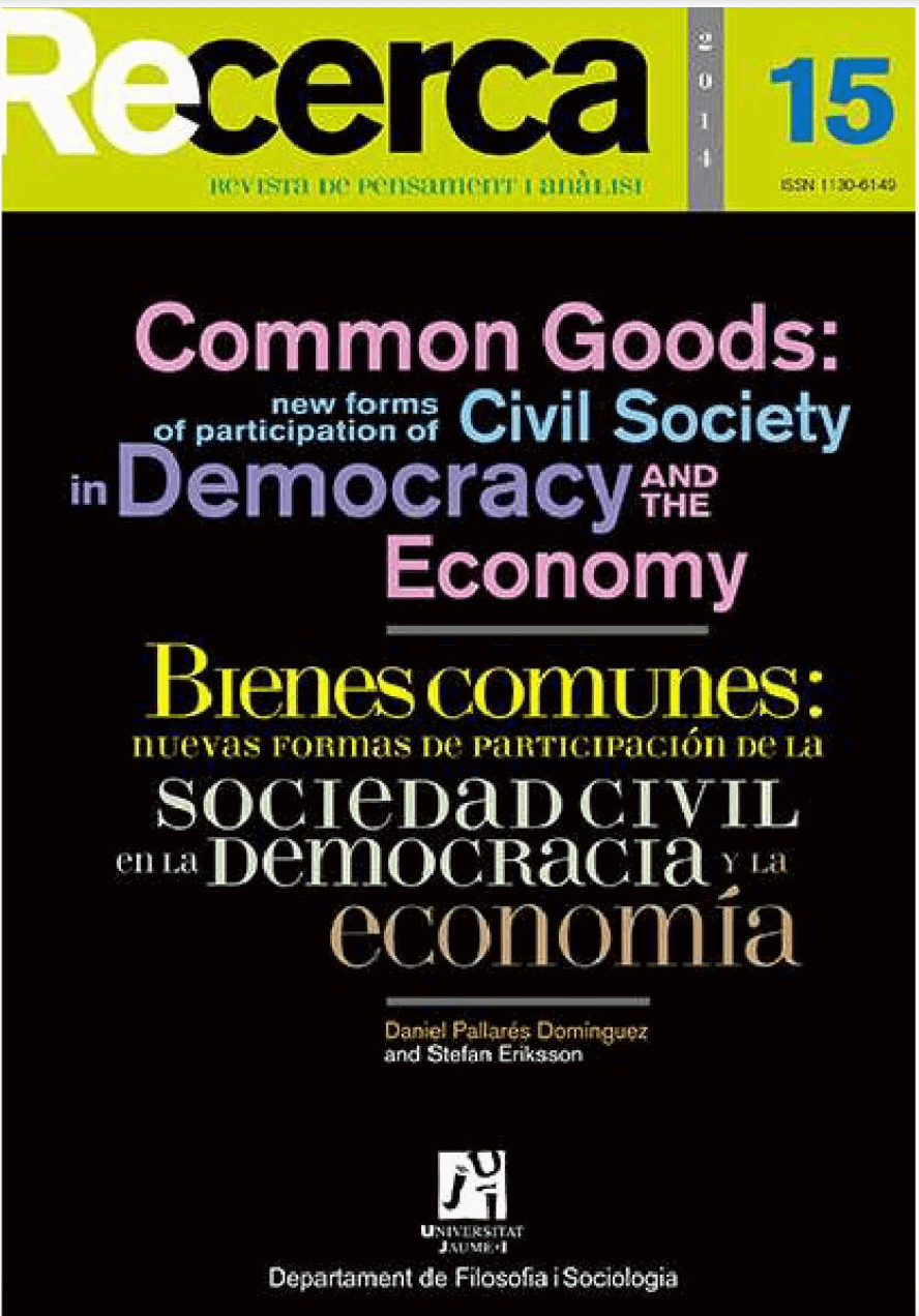 [Artículo] Civil society participation in the management of the common good: a case of ethics in biological resource centres