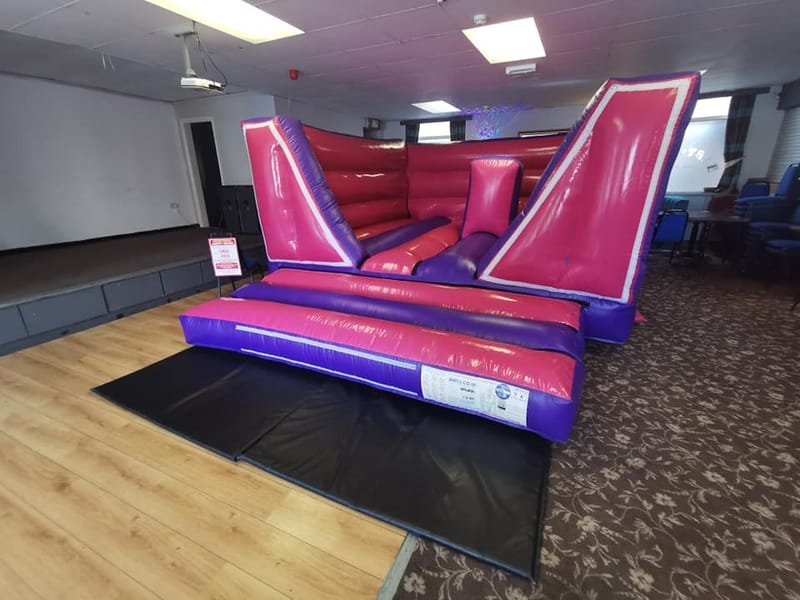 Indoor only pink low roof castle