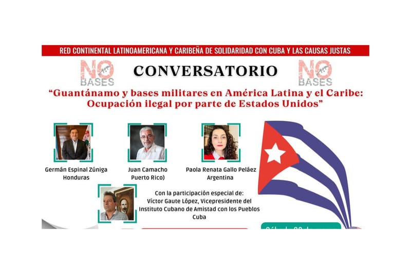 We share with you the conversation about the Guantánamo base and the network of US military bases in which we participated on March 23, 2024.