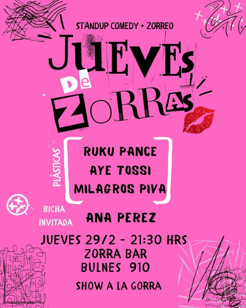Jueves De Zorras Bisiesto 29/2 Zorra Bar - STAND UP