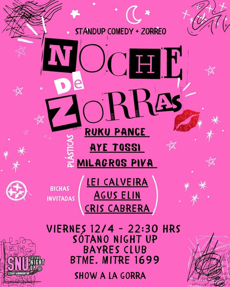 💅🏻 NOCHE DE Z0RR4S 💅🏻 - Stand Up + Zorreo 12/04