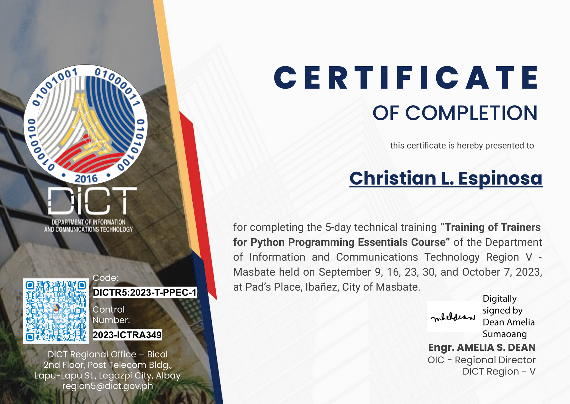 Training of Trainers for Python Programming Essentials Course