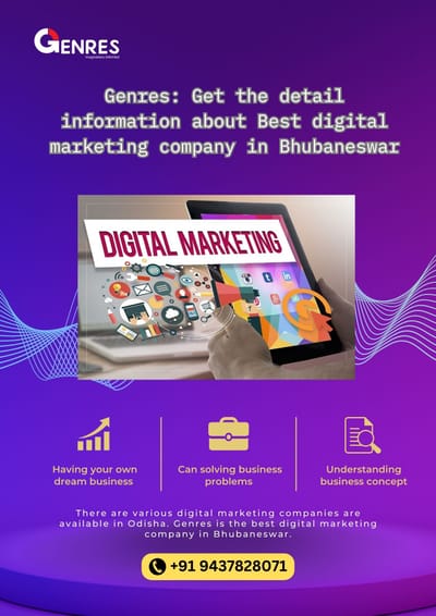 Genres: Get the detail information about Best digital marketing company in Bhubaneswar