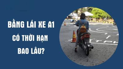Thời hạn bằng lái xe A1 và hậu quả khi sử dụng bằng lái xe hết hạn.