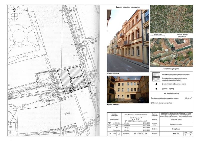 Major repairs in Vilnius old town, LT