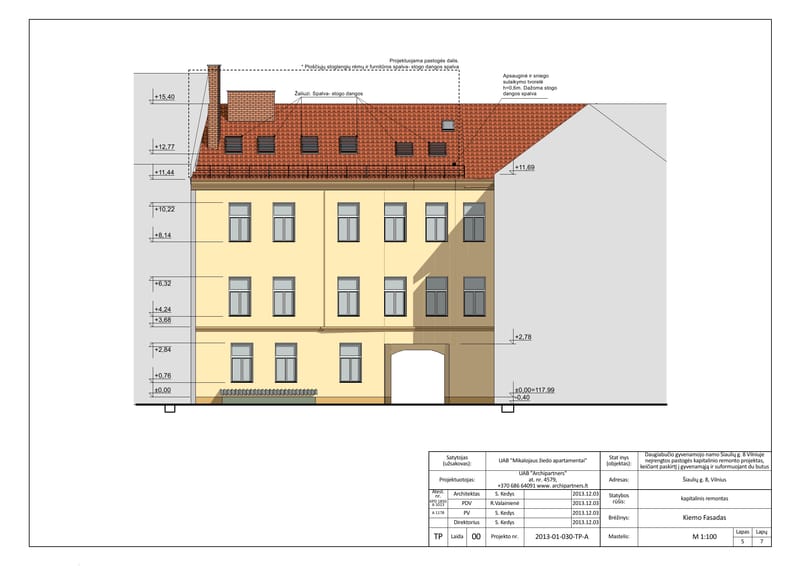 Major repairs in Vilnius old town, LT