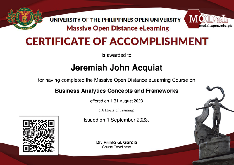 Other Obtained Major Certificates