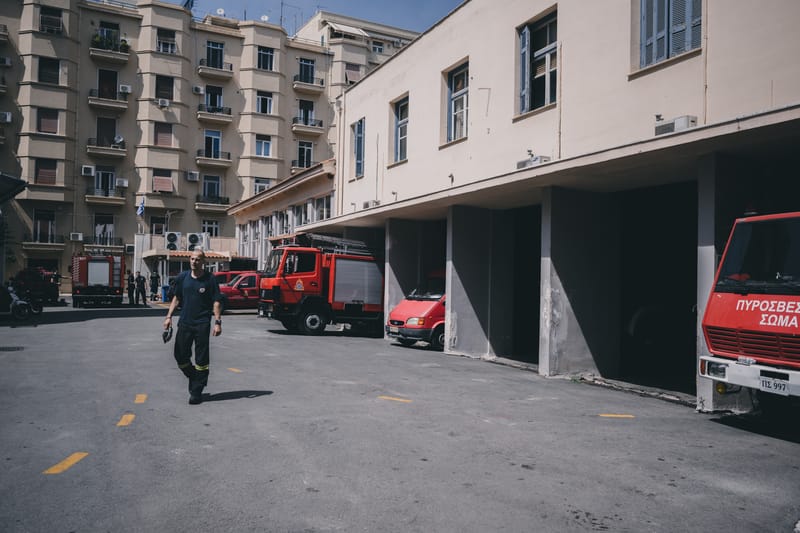 The oldest still active firefighting base in the city of Athens
