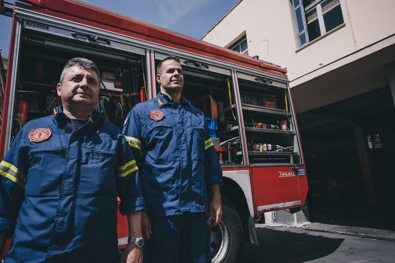 The oldest still active firefighting base in the city of Athens