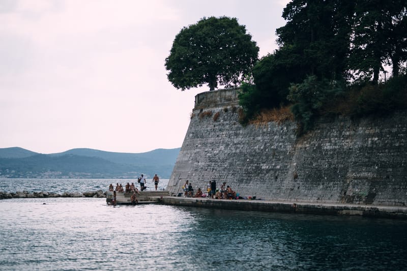 Early September in the bustling town of Zadar