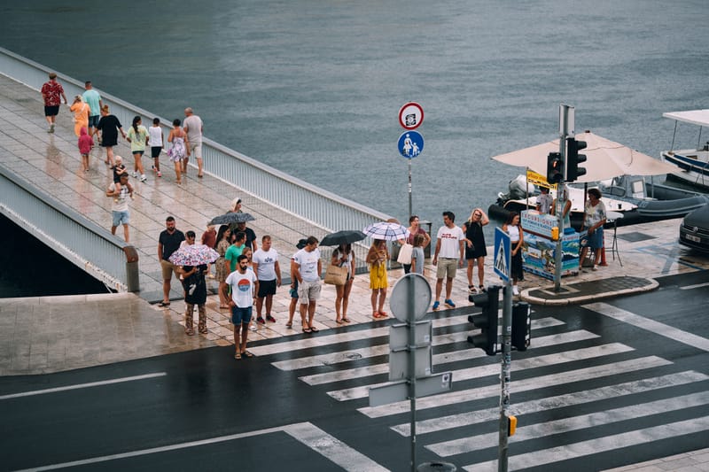 Early September in the bustling town of Zadar
