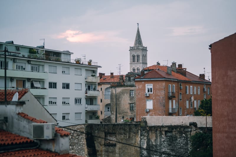 Early September in the bustling town of Zadar