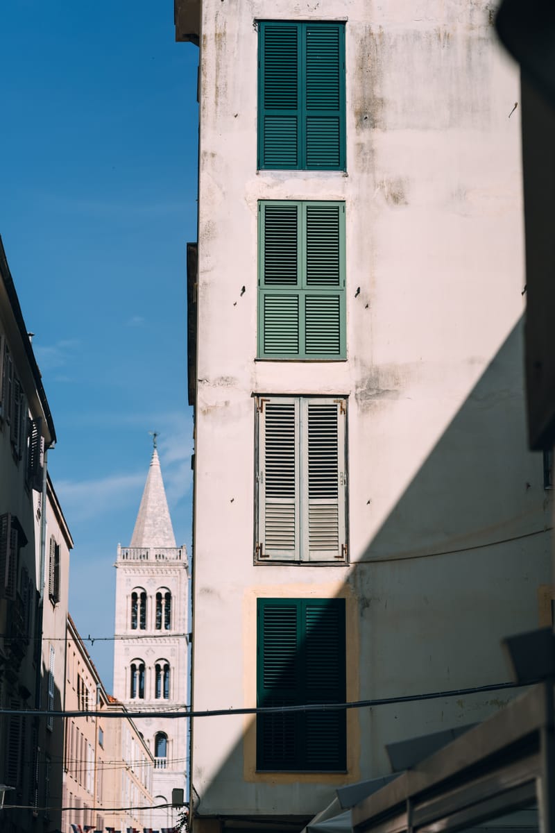 Early September in the bustling town of Zadar
