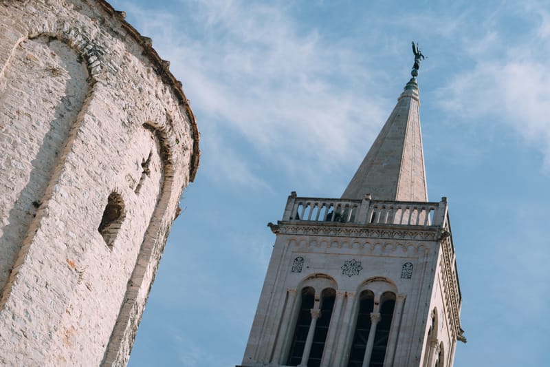 Early September in the bustling town of Zadar