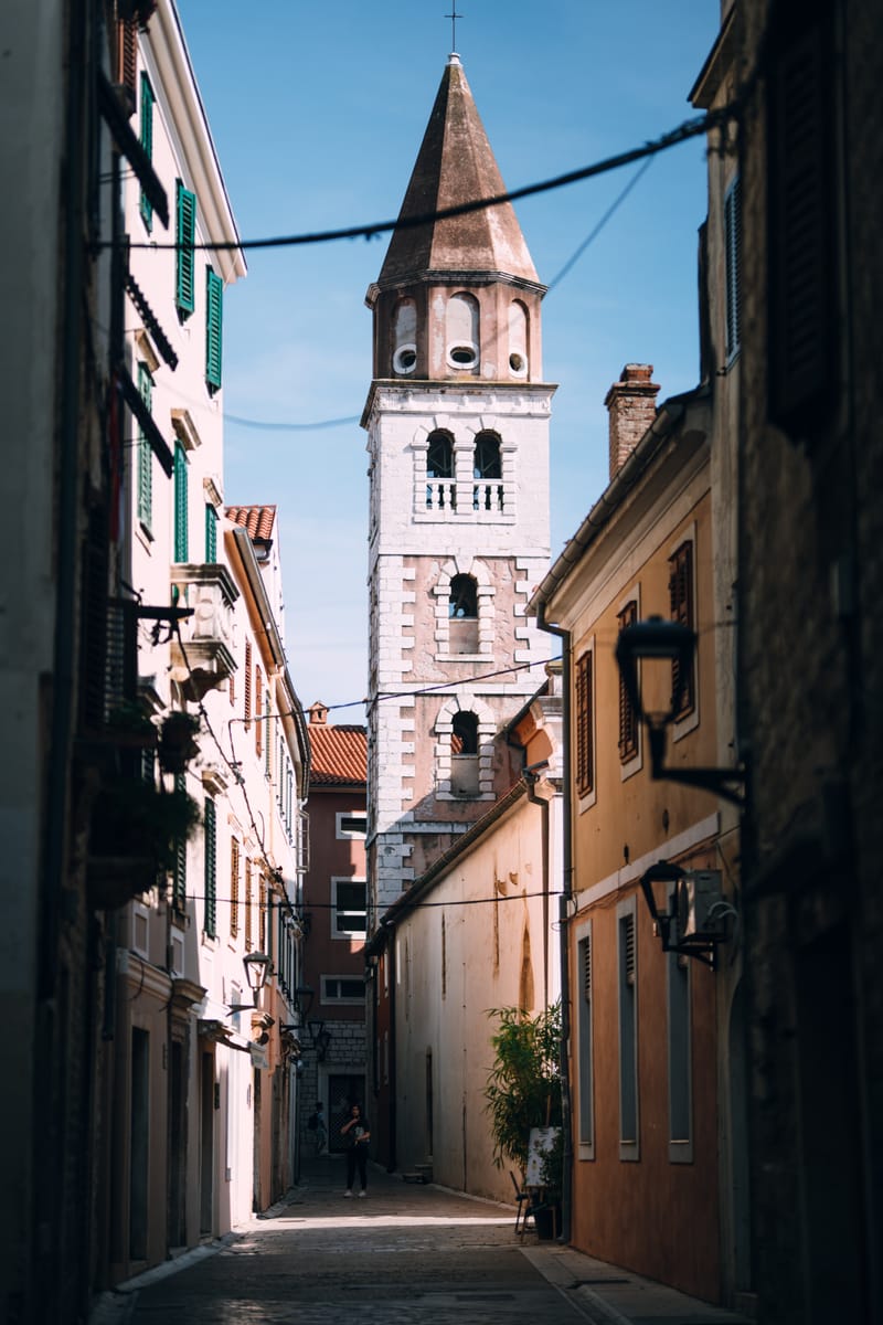 Early September in the bustling town of Zadar