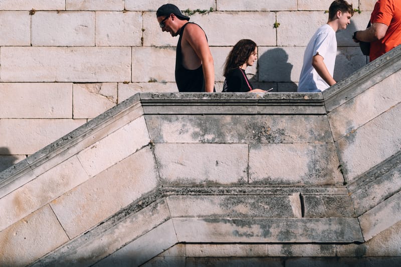 Early September in the bustling town of Zadar