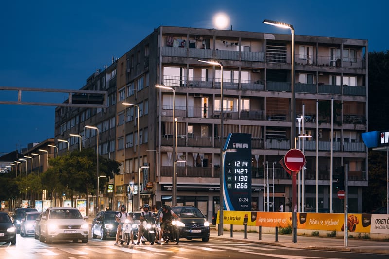Early September in the bustling town of Zadar