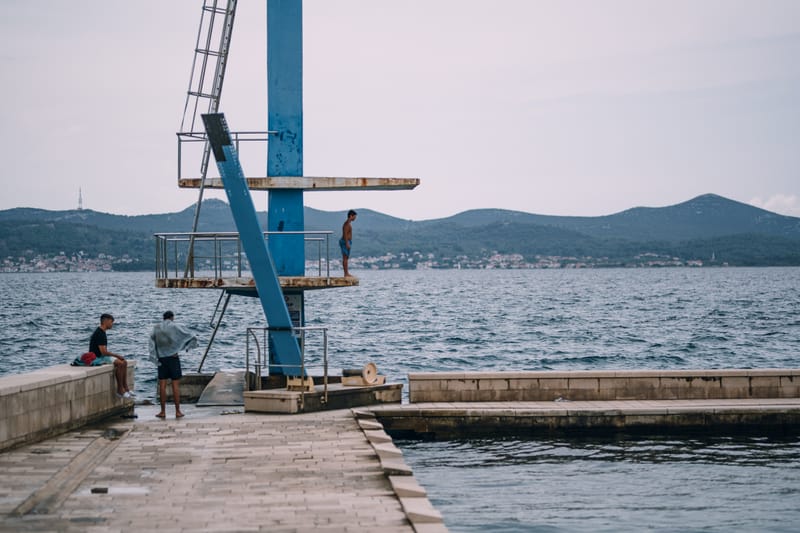 Early September in the bustling town of Zadar