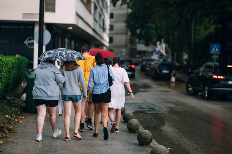 Early September in the bustling town of Zadar