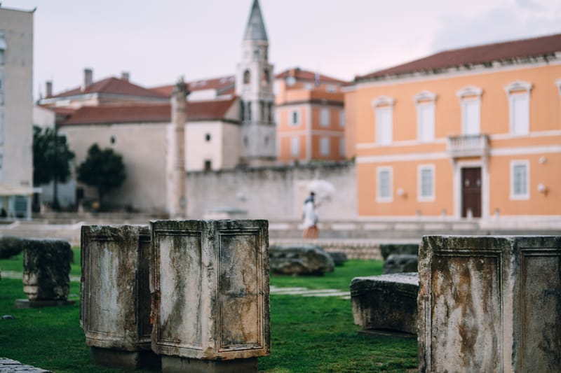 Early September in the bustling town of Zadar