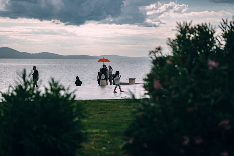 Early September in the bustling town of Zadar