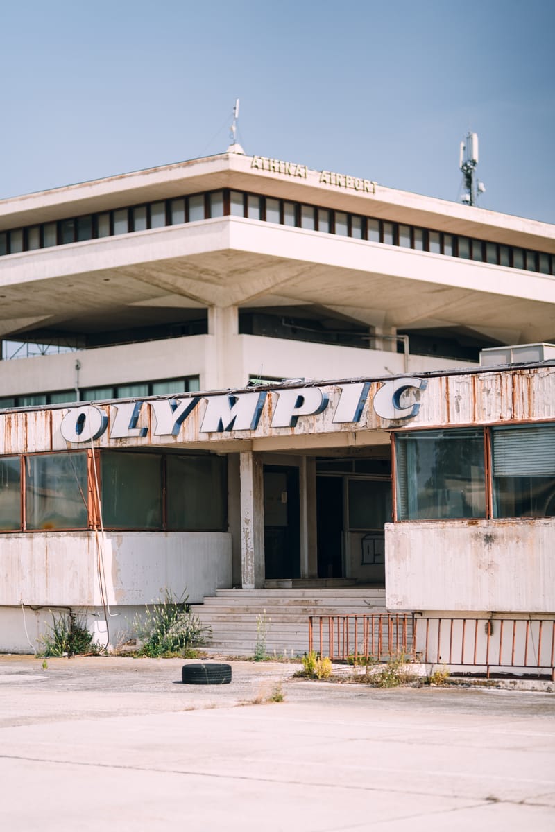 The old airport of Athens, now defunct and still waiting to meet its new fate