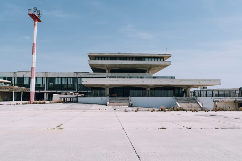 The old airport of Athens, now defunct and still waiting to meet its new fate