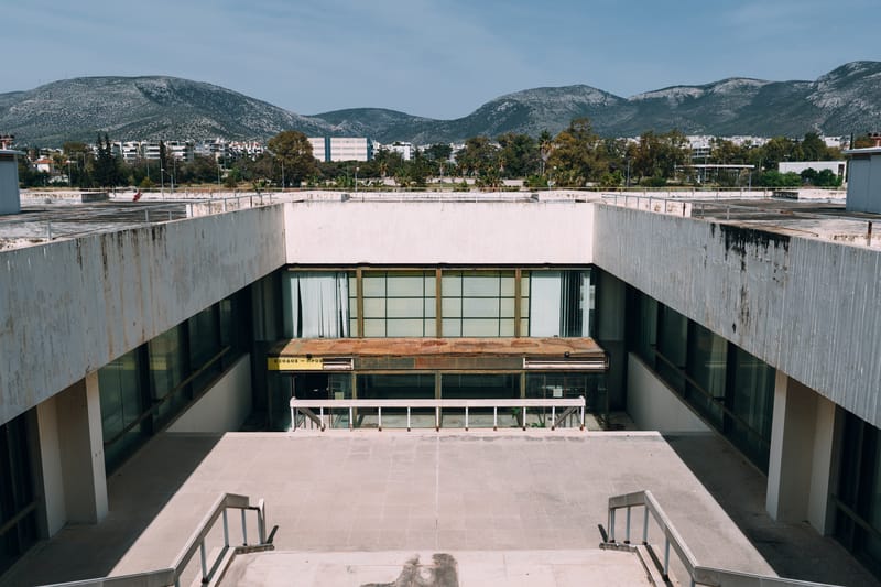 The old airport of Athens, now defunct and still waiting to meet its new fate