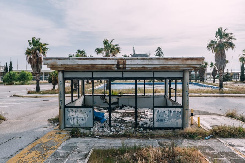 The old airport of Athens, now defunct and still waiting to meet its new fate