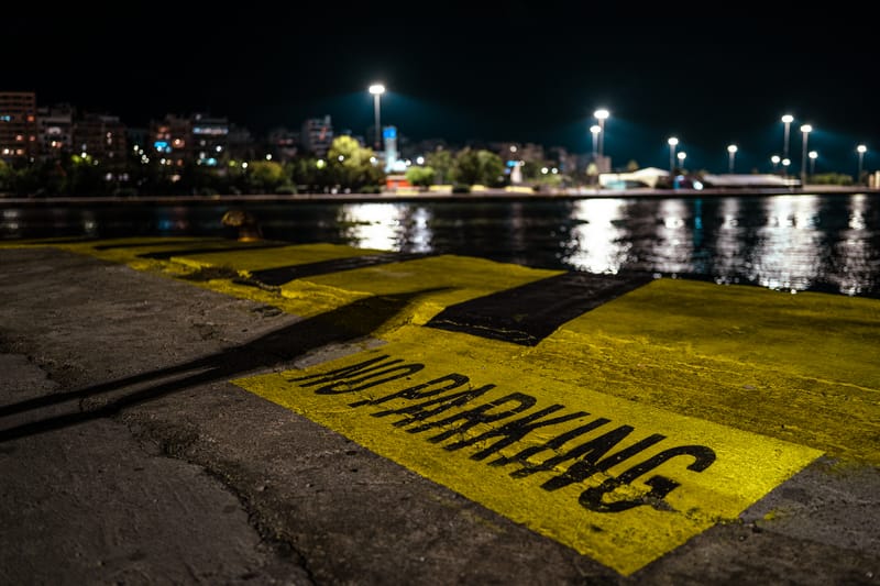 When light falls the last ships depart and the port transforms...